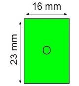 Etikety 16x23mm pre dvojriadkové MOTEX