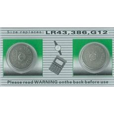 G12/LR43/386 alkaline 1,55 V
