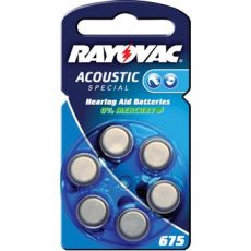 Rayovac typ 675 - 6 ks balenie