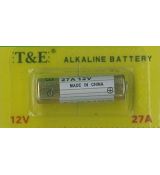 T&E 27A 12V alkalická