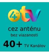 TV 4ka - balík 40+ kanálov